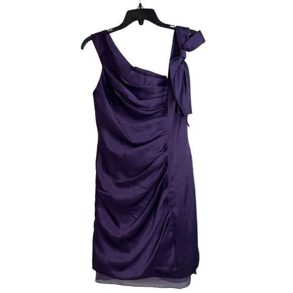 White by Vera Wang Purple Bridesmaid Formal Dress Size 4 - Picture 1 of 11
